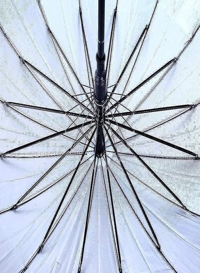 Ephemeral Black Umbrella For Men And Women | Windproof Travel Umbrella For Rain | Manual Open And Close Rainbow Umbrella Suitable For 1 Adult (2Fold) - Image 3